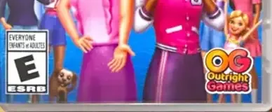 Barbie Project Friendship, the ESRB box on its front