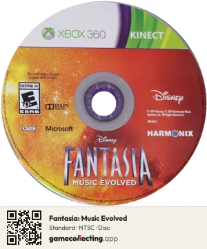 Fantasia: Music Evolved Xbox 360, NTSC disc