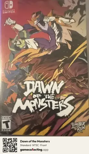 Dawn of the Monsters Nintendo Switch, NTSC box front