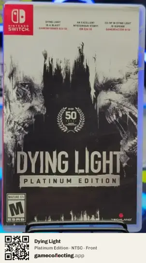 Dying Light Nintendo Switch, NTSC box front