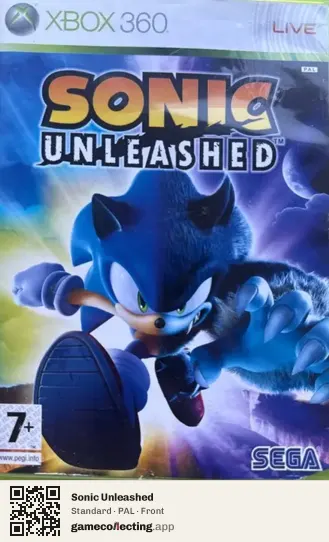 Sonic Unleashed Xbox 360, PAL box front