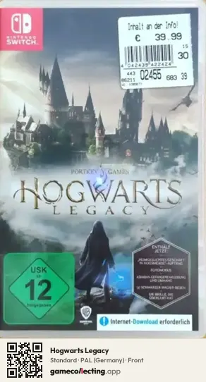 Hogwarts Legacy Nintendo Switch, Germany box front