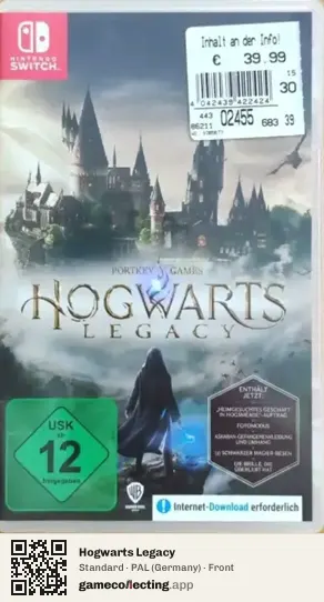 Hogwarts Legacy Nintendo Switch, Germany box front