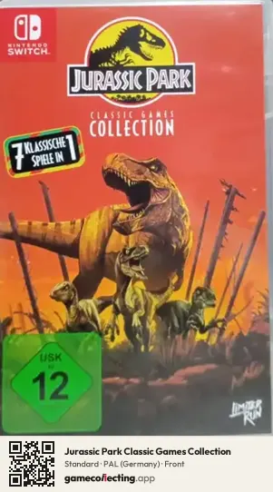 Jurassic Park Classic Games Collection Nintendo Switch, Germany box front