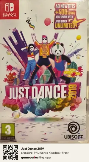 Just Dance 2019 Nintendo Switch, United Kingdom box front
