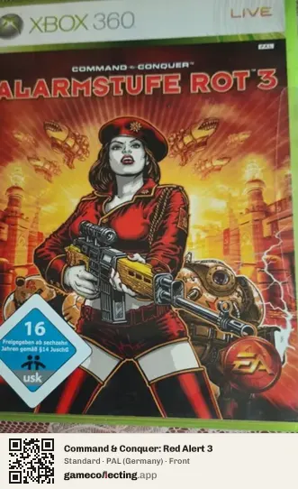 Command & Conquer: Red Alert 3 Xbox 360, Germany box front