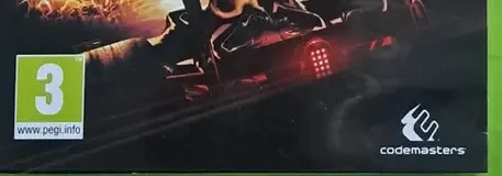 F1 2010, the PEGI square on its front