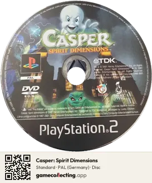 Casper: Spirit Dimensions PlayStation 2, PAL disc
