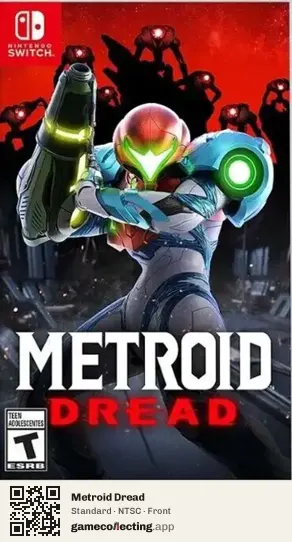 Metroid Dread Nintendo Switch, NTSC box front