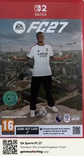EA Sports FC 27 Nintendo Switch 2, United Kingdom box front