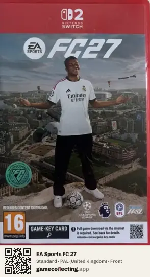 EA Sports FC 27 Nintendo Switch 2, United Kingdom box front
