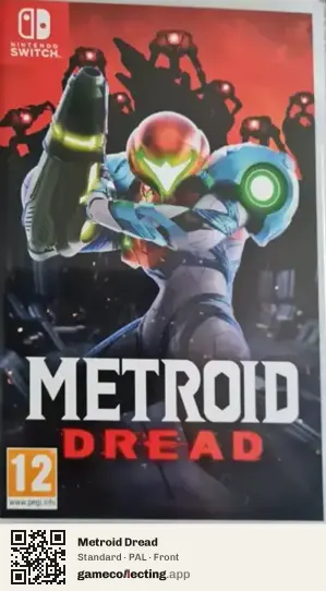 Metroid Dread Nintendo Switch, PAL box front