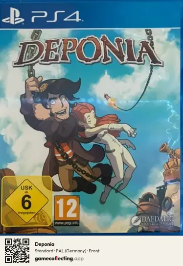 Deponia PlayStation 4, Germany box front
