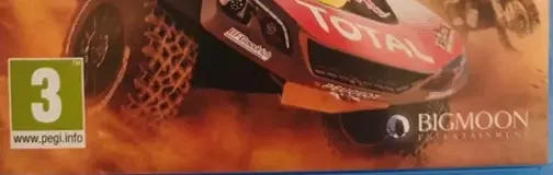 Dakar 18, the PEGI square on its front