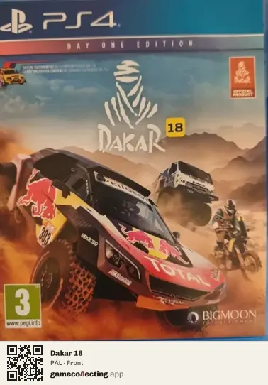 Dakar 18 PlayStation 4, PAL box front