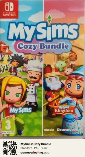 MySims: Cozy Bundle Nintendo Switch, PAL box front