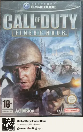 Call of Duty: Finest Hour Nintendo GameCube, PAL box front