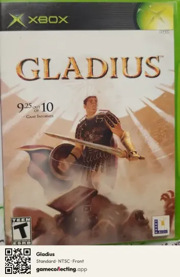 Gladius Xbox, NTSC box front