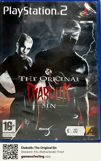 Diabolik: The Original Sin PlayStation 2, Netherlands box front