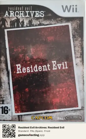Resident Evil Archives: Resident Evil Nintendo Wii, Spain box front