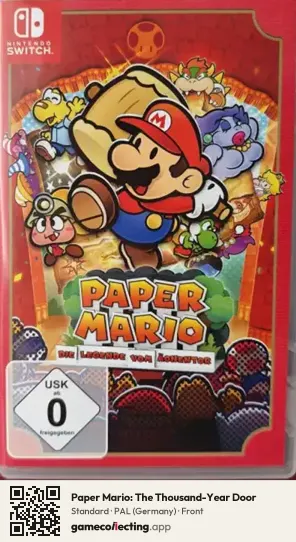 Paper Mario: The Thousand-Year Door Nintendo Switch, Germany box front