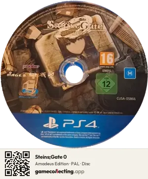 Steins;Gate 0 PlayStation 4, PAL disc