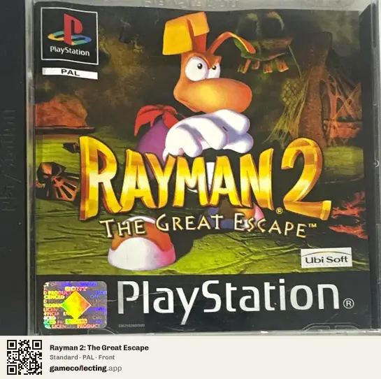 Rayman 2: The Great Escape PlayStation, PAL box front