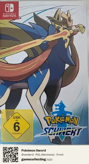Pokémon Sword Nintendo Switch, Germany box front