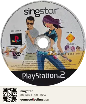 SingStar PlayStation 2, PAL disc