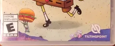 SpongeBob SquarePants: Krusty Cook-Off, the ESRB box on its front