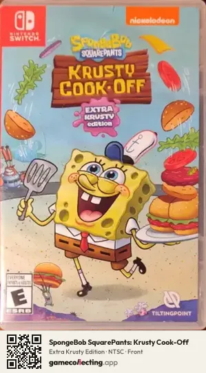 SpongeBob SquarePants: Krusty Cook-Off Nintendo Switch, NTSC box front
