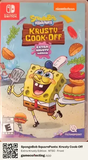 SpongeBob SquarePants: Krusty Cook-Off Nintendo Switch, NTSC box front