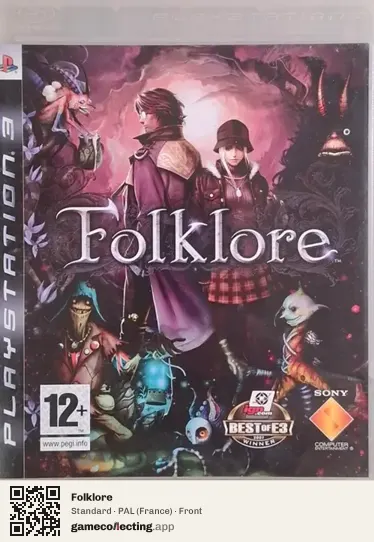 Folklore PlayStation 3, France box front