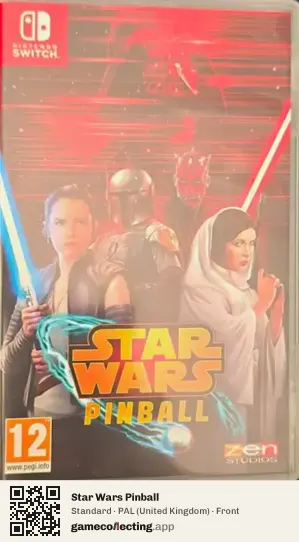 Star Wars Pinball Nintendo Switch, United Kingdom box front