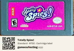 Totally Spies! Game Boy Advance, NTSC cartridge label