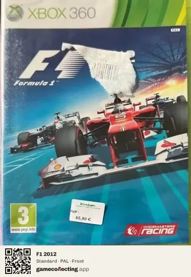F1 2012 Xbox 360, PAL box front