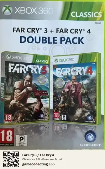 Far Cry 3 / Far Cry 4 Xbox 360, France box front