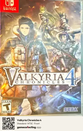 Valkyria Chronicles 4 Nintendo Switch, NTSC box front