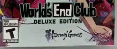 World's End Club, the ESRB box on its front