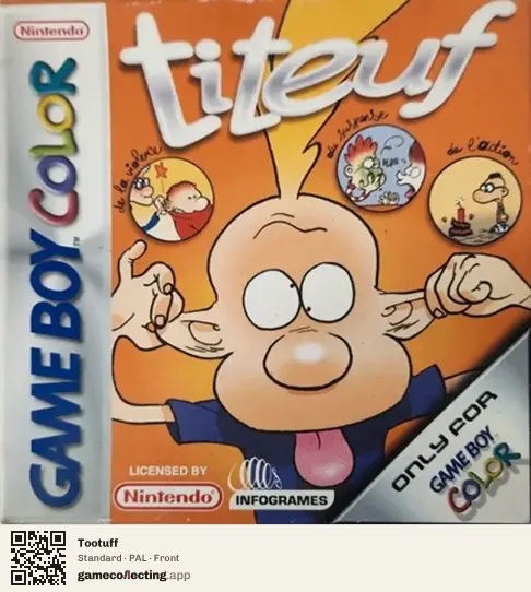 Tootuff Game Boy Color, PAL box front