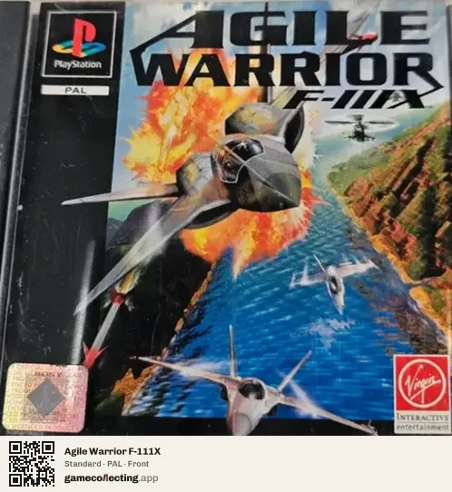 Agile Warrior F-111X PlayStation, PAL box front