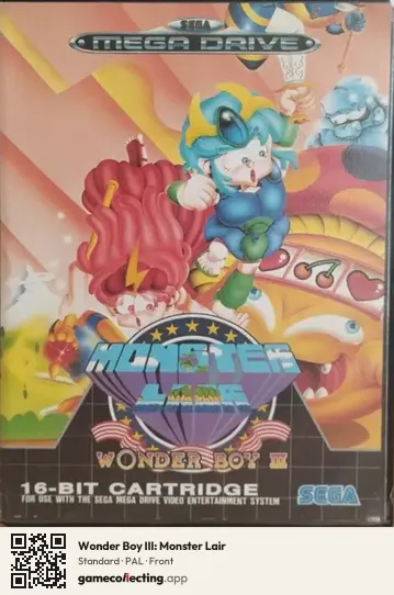 Wonder Boy III: Monster Lair Sega Mega Drive / Genesis, PAL box front