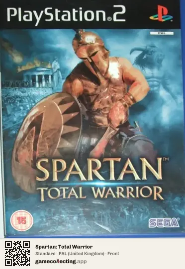 Spartan: Total Warrior PlayStation 2, United Kingdom box front