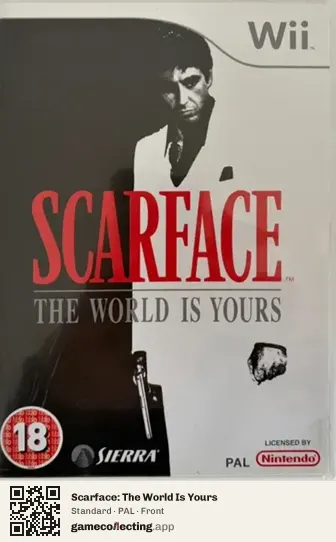 Scarface: The World Is Yours Nintendo Wii, PAL box front