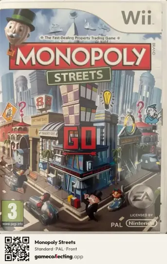 Monopoly Streets Nintendo Wii, PAL box front