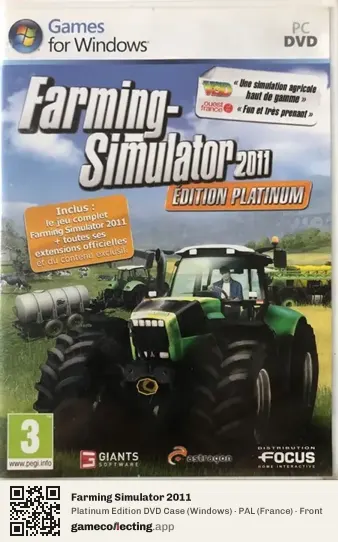 Farming Simulator 2011 Computer, France box front