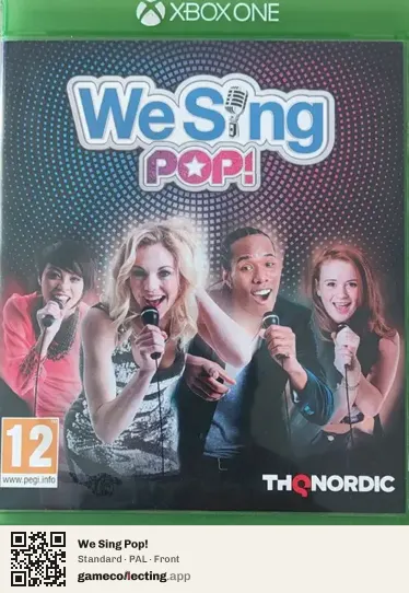 We Sing Pop! Xbox One, PAL box front