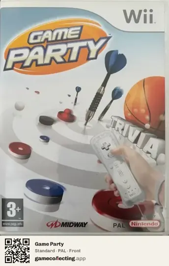 Game Party Nintendo Wii, PAL box front