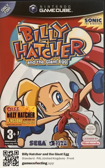 Billy Hatcher and the Giant Egg Nintendo GameCube, United Kingdom box front