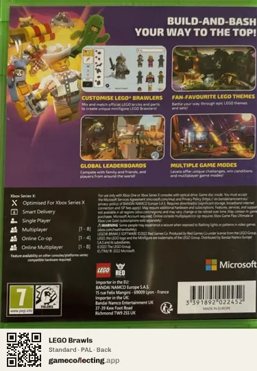 LEGO Brawls Xbox Series X, PAL box back